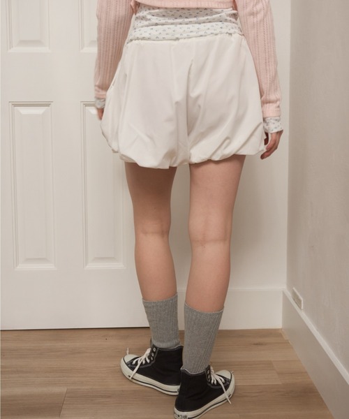 Birthday room（バースデイルーム）の「ジョーゼットバルーンショートパンツ/Georgette Balloon short pants（その他パンツ・レディース・ホワイト/ブラック・FREE）」の12枚目の写真