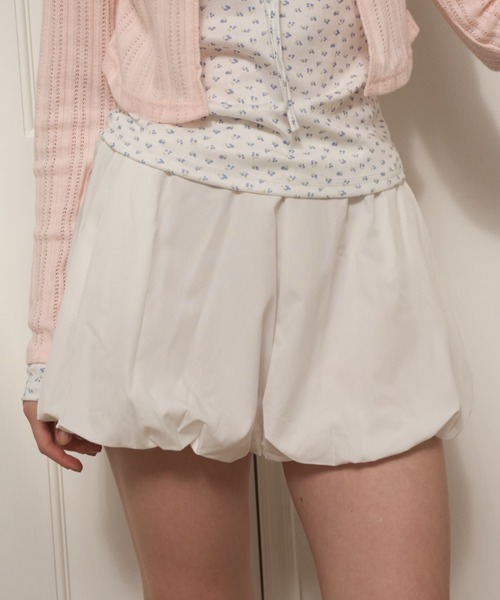 Birthday room（バースデイルーム）の「ジョーゼットバルーンショートパンツ/Georgette Balloon short pants（その他パンツ・レディース・ホワイト/ブラック・FREE）」の13枚目の写真