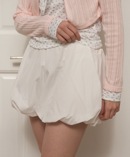 Birthday room（バースデイルーム）の「ジョーゼットバルーンショートパンツ/Georgette Balloon short pants（その他パンツ・レディース・ホワイト/ブラック・FREE）」の3枚目の写真