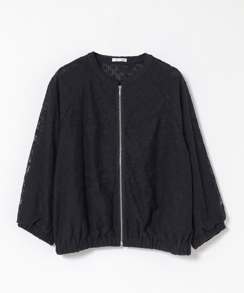 GLACIER lusso（グラシアルッソ）の「８分袖レースブルゾン（ブルゾン・レディース・アイボリー/ピンクベージュ/ブラック・L/LL/M/S）」の21枚目の写真