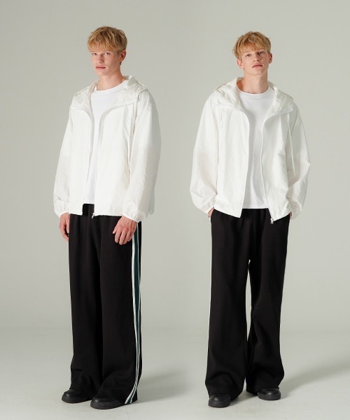 NO NEED(ノーニード)の「【WV PROJECT】Brace Semi Wide Track Pants/HSLP7808(その他パンツ・メンズ・ネイビー/オフホワイト/ブラウン/ブラック・3L/LL/L/M)」の6枚目の写真