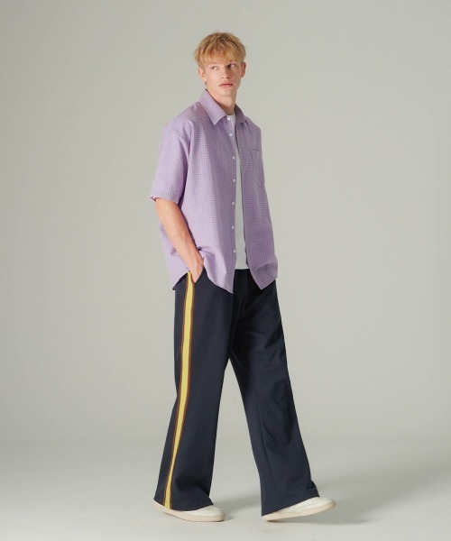 NO NEED(ノーニード)の「【WV PROJECT】Brace Semi Wide Track Pants/HSLP7808(その他パンツ・メンズ・ネイビー/オフホワイト/ブラウン/ブラック・3L/LL/L/M)」の11枚目の写真