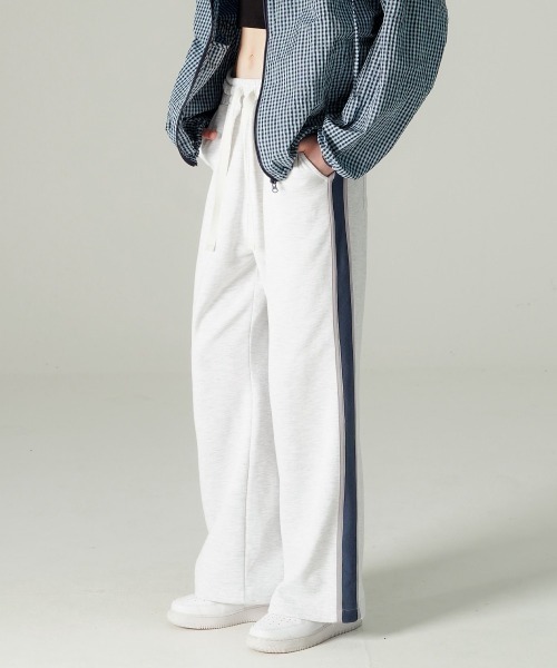 NO NEED(ノーニード)の「【WV PROJECT】Brace Semi Wide Track Pants/HSLP7808(その他パンツ・メンズ・ネイビー/オフホワイト/ブラウン/ブラック・3L/LL/L/M)」の17枚目の写真