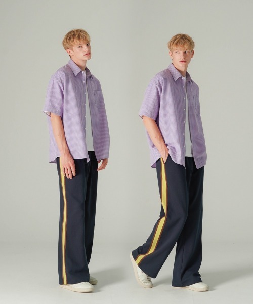 NO NEED(ノーニード)の「【WV PROJECT】Brace Semi Wide Track Pants/HSLP7808(その他パンツ・メンズ・ネイビー/オフホワイト/ブラウン/ブラック・3L/LL/L/M)」の19枚目の写真