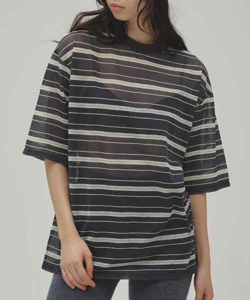 トゥデイフル　TODAYFUL 完売　Tシャツ TODAYFUL/トゥデイフル】Sheer Border T-shirt/シアーボーダーTシャツ