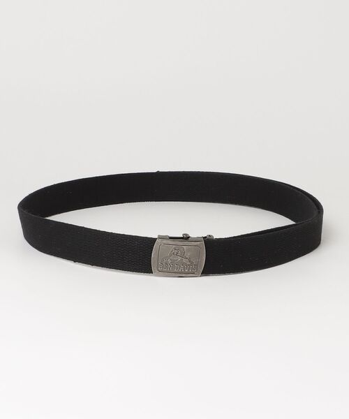 BEN DAVIS(ベンデイビス)の「【T16】【BEN DAVIS】COTTON WEBBING BELTS B-901(ベルト・メンズ・カーキ/ブラック・FREE)」の2枚目の写真