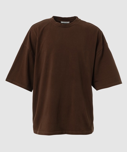 entire studios(エンタイアスタジオ)の「HEAVY BOXY TEE(Tシャツ/カットソー・メンズ・ブラウン/ブラック/ブラック系その他・XL/L/M)」の3枚目の写真