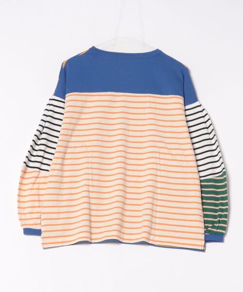 CUBE SUGAR(キューブシュガー)の「CUBE SUGAR/キューブシュガー 21/-天竺ボーダー ランタンスリーブPO(Tシャツ/カットソー・レディース・その他1・FREE)」の9枚目の写真