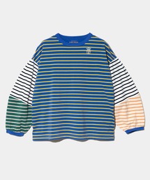 CUBE SUGAR | CUBE SUGAR/キューブシュガー　21/-天竺ボーダー ランタンスリーブPO(Tシャツ/カットソー)