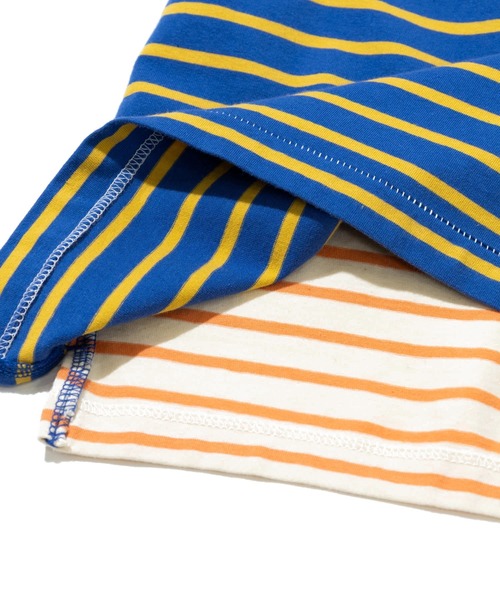 CUBE SUGAR(キューブシュガー)の「CUBE SUGAR/キューブシュガー 21/-天竺ボーダー ランタンスリーブPO(Tシャツ/カットソー・レディース・その他1・FREE)」の6枚目の写真