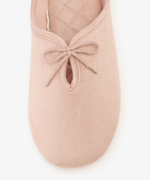 Afternoon Tea(アフタヌーンティー)の「リボンベロアルームシューズ(ルームシューズ/スリッパ・レディース・ピンク/グリーン・ONE SIZE)」の5枚目の写真