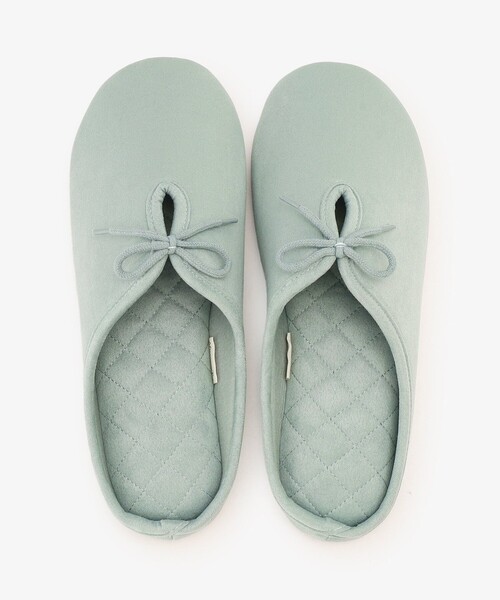 Afternoon Tea(アフタヌーンティー)の「リボンベロアルームシューズ(ルームシューズ/スリッパ・レディース・ピンク/グリーン・ONE SIZE)」の8枚目の写真