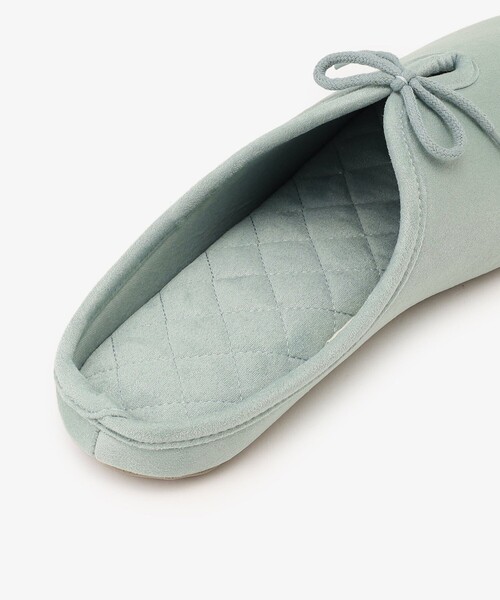 Afternoon Tea(アフタヌーンティー)の「リボンベロアルームシューズ(ルームシューズ/スリッパ・レディース・ピンク/グリーン・ONE SIZE)」の11枚目の写真