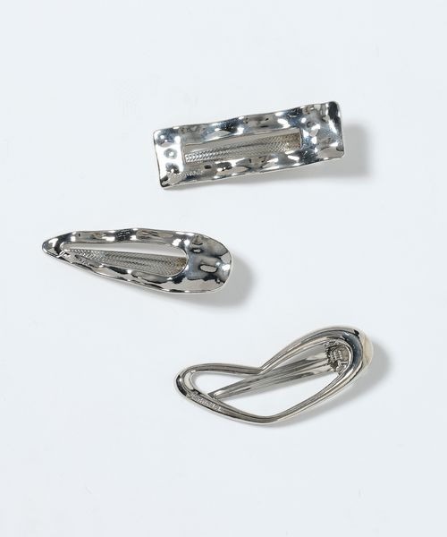 JEANASIS（ジーナシス）の「３Pニュアンスヘアピン/638857（バレッタ/ヘアクリップ・レディース・シルバー/シルバー系その他・FREE）」の2枚目の写真
