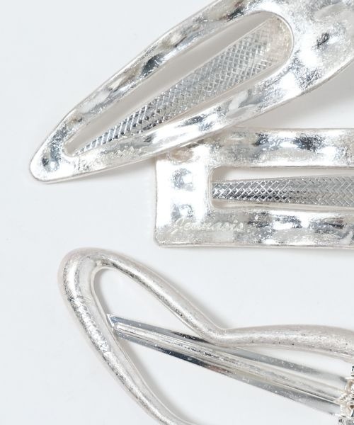 JEANASIS（ジーナシス）の「３Pニュアンスヘアピン/638857（バレッタ/ヘアクリップ・レディース・シルバー/シルバー系その他・FREE）」の5枚目の写真