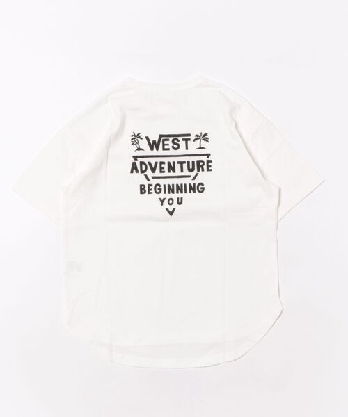 2nd(セカンド)の「ジーンズベーセカンド WEST ADVENTURE Tシャツ(Tシャツ/カットソー・キッズ・イエロー/オフホワイト・110cm/120cm/130cm/140cm/150cm/160cm)」の3枚目の写真
