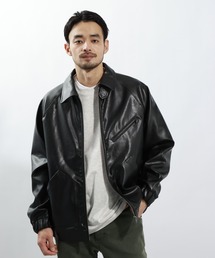 BAYFLOW（ベイフロー）の「フェイクレザージャケット（ブルゾン）」