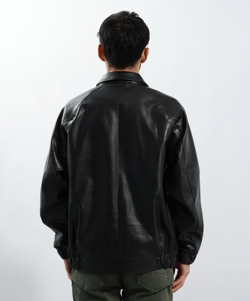 BAYFLOW(ベイフロー)の「フェイクレザージャケット(ブルゾン・メンズ・ブラウン/ブラック・LARGE/MEDIUM)」の9枚目の写真