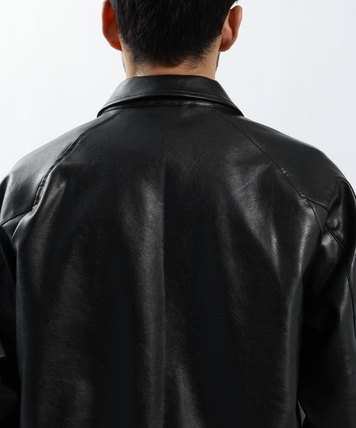 BAYFLOW(ベイフロー)の「フェイクレザージャケット(ブルゾン・メンズ・ブラウン/ブラック・LARGE/MEDIUM)」の12枚目の写真