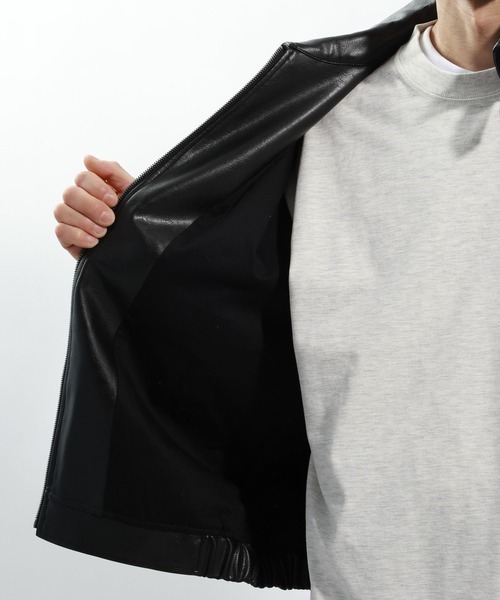 BAYFLOW(ベイフロー)の「フェイクレザージャケット(ブルゾン・メンズ・ブラウン/ブラック・LARGE/MEDIUM)」の16枚目の写真