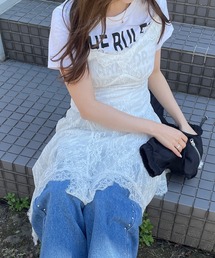 ROGER AND RAW（ロジャーアンドロウ）の「レース キャミソール ワンピース ミニドレス（ワンピース）」