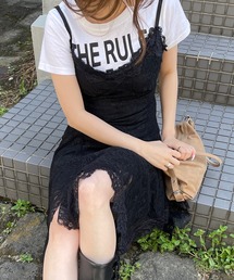 ROGER AND RAW（ロジャーアンドロウ）の「レース キャミソール ワンピース ミニドレス（ワンピース）」