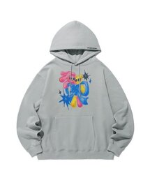 BUNNYBEAR SPRAY ARTWORK HOODIE_LIGHT GREY(NG2ESUM409A)