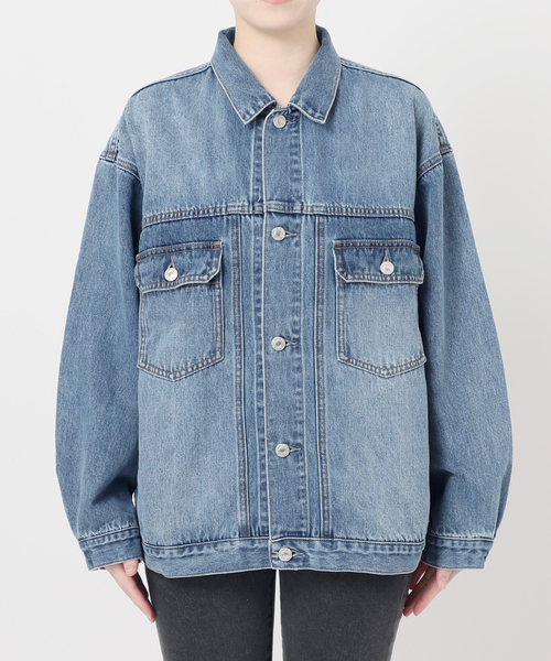 JOURNAL STANDARD relume（ジャーナルスタンダード　レリューム）の「デニムトラッカージャケット（デニムジャケット・レディース・ライトグレー/ブルー・FREE）」の19枚目の写真