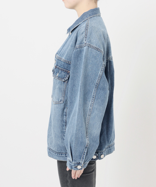 JOURNAL STANDARD relume（ジャーナルスタンダード　レリューム）の「デニムトラッカージャケット（デニムジャケット・レディース・ライトグレー/ブルー・FREE）」の20枚目の写真