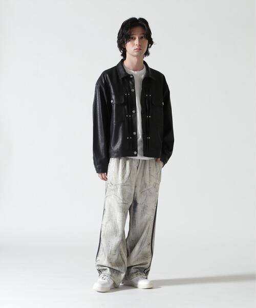 BEAVER(ビーバー)の「B omnivore/ビーオムニボー FAUX LEATHER BLOUSON(ブルゾン・メンズ・ブラック・L/M)」の7枚目の写真