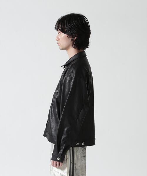 BEAVER(ビーバー)の「B omnivore/ビーオムニボー FAUX LEATHER BLOUSON(ブルゾン・メンズ・ブラック・L/M)」の15枚目の写真