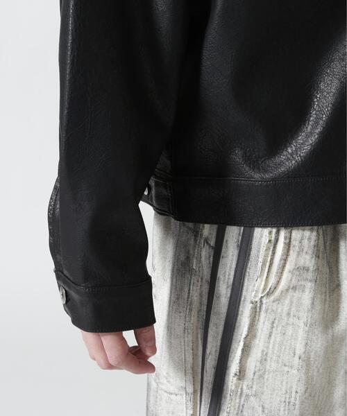 BEAVER(ビーバー)の「B omnivore/ビーオムニボー FAUX LEATHER BLOUSON(ブルゾン・メンズ・ブラック・L/M)」の19枚目の写真