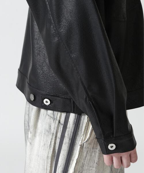 BEAVER(ビーバー)の「B omnivore/ビーオムニボー FAUX LEATHER BLOUSON(ブルゾン・メンズ・ブラック・L/M)」の20枚目の写真