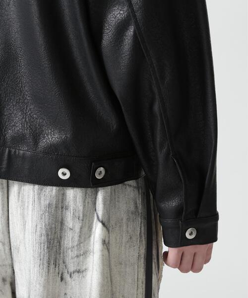 BEAVER(ビーバー)の「B omnivore/ビーオムニボー FAUX LEATHER BLOUSON(ブルゾン・メンズ・ブラック・L/M)」の22枚目の写真