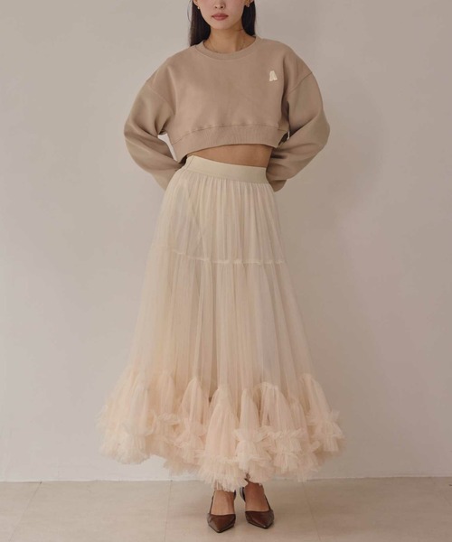 ACYM(アシーム)の「コンパクトAロゴスエット(スウェット・レディース・ベージュ・FREE)」の12枚目の写真