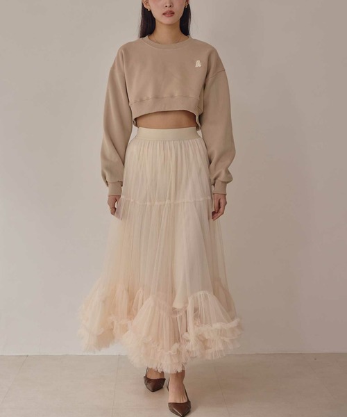 ACYM(アシーム)の「コンパクトAロゴスエット(スウェット・レディース・ベージュ・FREE)」の13枚目の写真