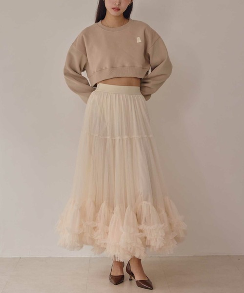 ACYM(アシーム)の「コンパクトAロゴスエット(スウェット・レディース・ベージュ・FREE)」の14枚目の写真