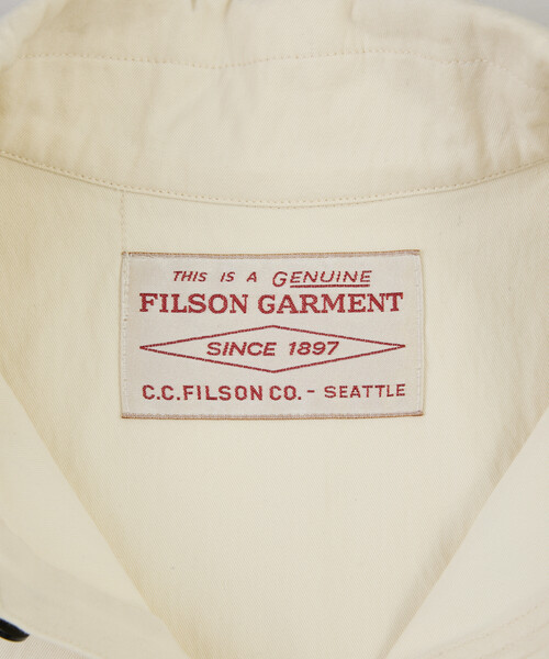 FILSON（フィルソン）の「FILSON/フィルソン 【Japan Exclusive】Mackinaw Model B : The Utility Produced by 金子恵治（ブルゾン・メンズ・オフホワイト/ブラック・X-LARGE/LARGE/MEDIUM）」の4枚目の写真