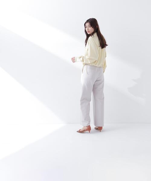 NATURAL BEAUTY BASIC(ナチュラルビューティーベーシック)の「◇ショートシャツブルゾン(ブルゾン・レディース・イエロー/オフホワイト/ネイビー・FREE)」の11枚目の写真
