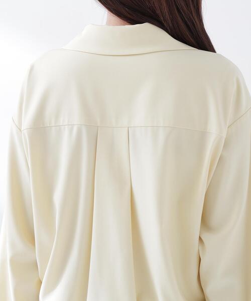 NATURAL BEAUTY BASIC(ナチュラルビューティーベーシック)の「◇ショートシャツブルゾン(ブルゾン・レディース・イエロー/オフホワイト/ネイビー・FREE)」の20枚目の写真