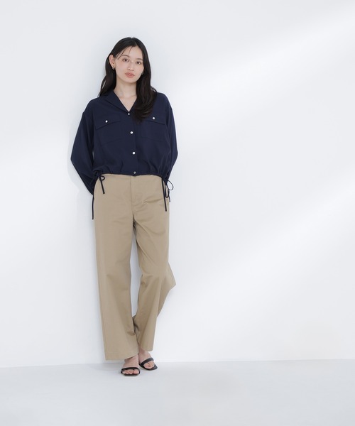 NATURAL BEAUTY BASIC(ナチュラルビューティーベーシック)の「◇ショートシャツブルゾン(ブルゾン・レディース・イエロー/オフホワイト/ネイビー・FREE)」の17枚目の写真