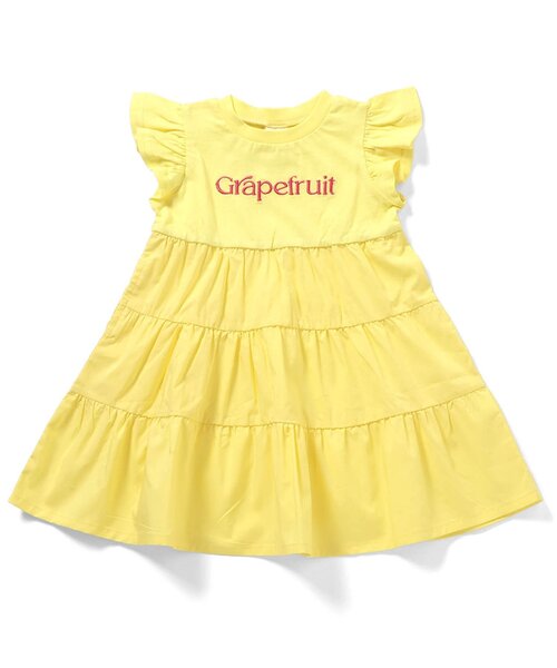 apres les cours(アプレレクール)の「【リンク】フルーツロゴティアードワンピース(ワンピース・キッズ・レッド/イエロー/ミント/ラベンダー・140/130/120/110/100/90/80)」の4枚目の写真