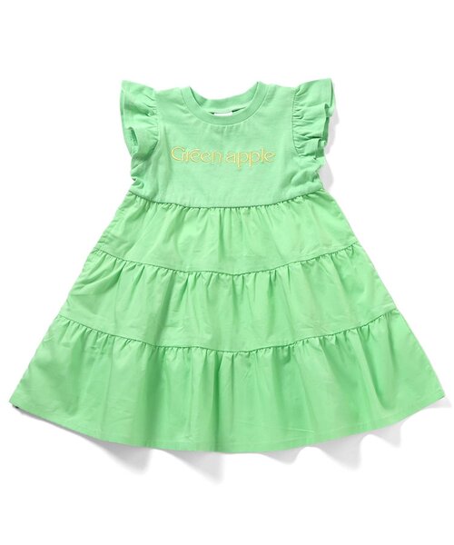 apres les cours(アプレレクール)の「【リンク】フルーツロゴティアードワンピース(ワンピース・キッズ・レッド/イエロー/ミント/ラベンダー・140/130/120/110/100/90/80)」の2枚目の写真