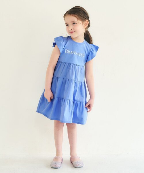 apres les cours(アプレレクール)の「【リンク】フルーツロゴティアードワンピース(ワンピース・キッズ・レッド/イエロー/ミント/ラベンダー・140/130/120/110/100/90/80)」の5枚目の写真