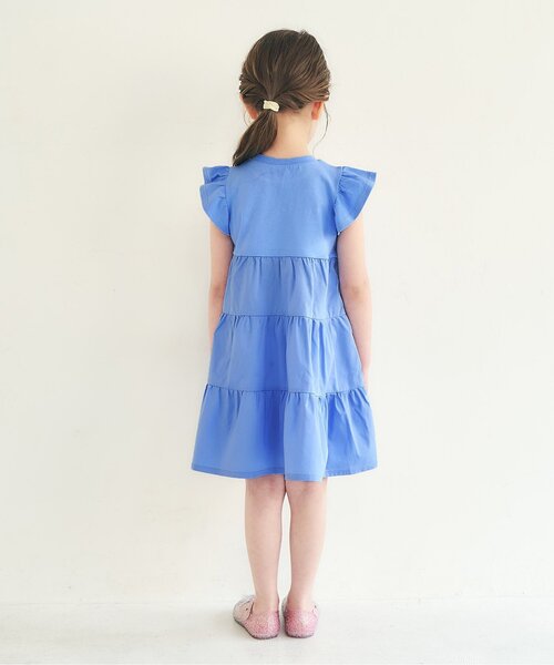 apres les cours(アプレレクール)の「【リンク】フルーツロゴティアードワンピース(ワンピース・キッズ・レッド/イエロー/ミント/ラベンダー・140/130/120/110/100/90/80)」の6枚目の写真