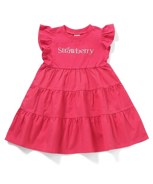 apres les cours(アプレレクール)の「【リンク】フルーツロゴティアードワンピース(ワンピース・キッズ・レッド/イエロー/ミント/ラベンダー・140/130/120/110/100/90/80)」の9枚目の写真