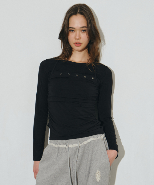 Midnight Move(ミッドナイトムーブ)の「sl ey t (black)(Tシャツ/カットソー・レディース・その他・FREE)」の1枚目の写真