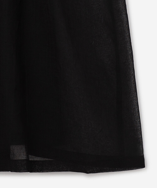 Bshop(ビショップ)の「eunoia | シアーオーガンジー フリルフードコート WOMEN(その他アウター・レディース・ブラック・ONE)」の8枚目の写真