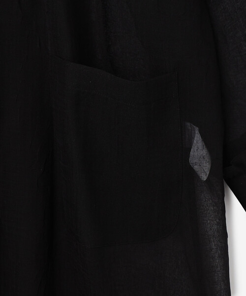 Bshop(ビショップ)の「eunoia | シアーオーガンジー フリルフードコート WOMEN(その他アウター・レディース・ブラック・ONE)」の9枚目の写真