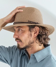 Magine | mko13477-Wide Brim Mesh Fedora Hat ハット(MGN-261-010)(ハット)